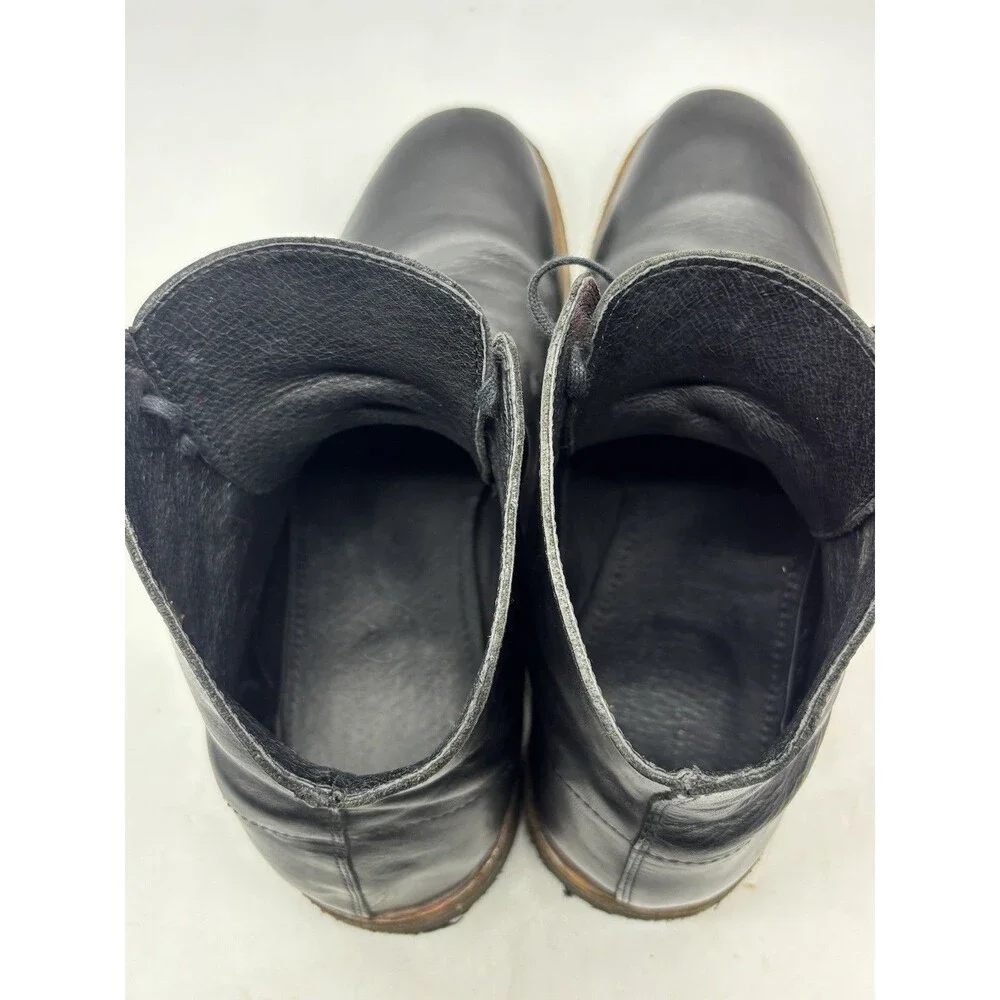 All Saints Laker Boots Black Leather Combat Dress Lace Up Mens SZ EU 43 US Sz 10